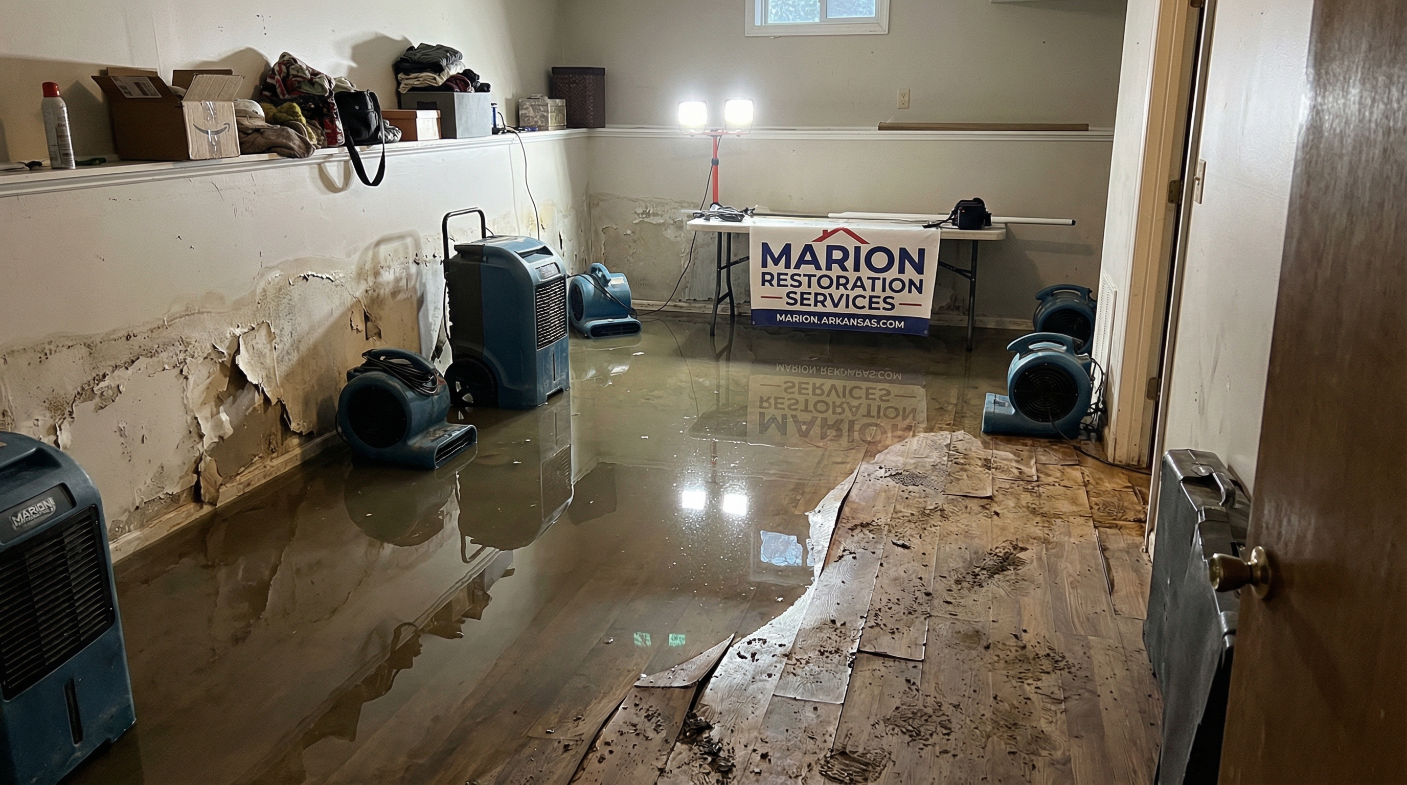 Storm roof damage repair Marion