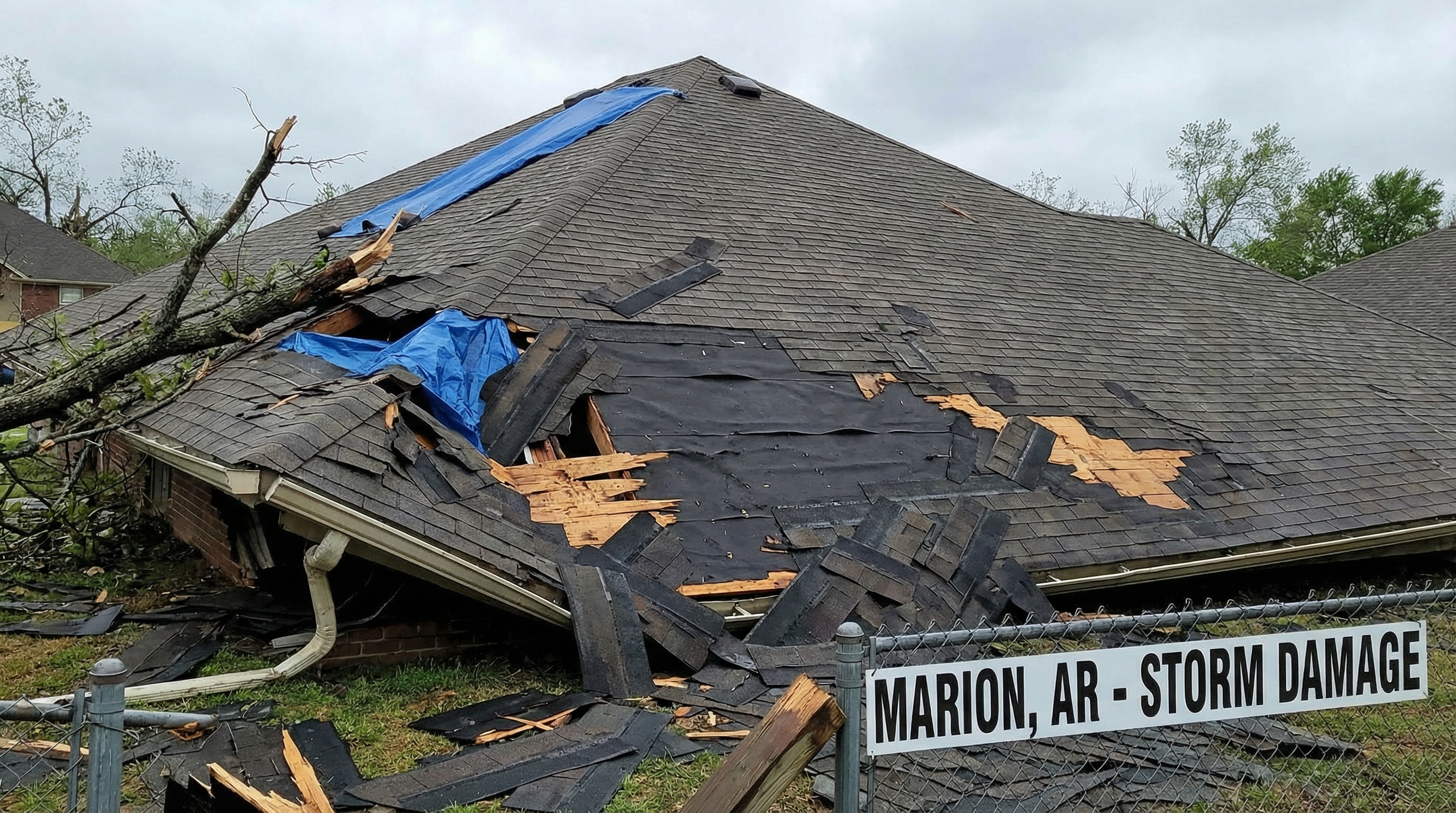 Emergency roof tarping Marion AR
